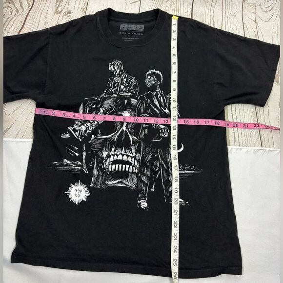 Juice Wrld 999 Club The Weekend XO Outlook T Shirt Skull Black & White - Picture 4 of 4